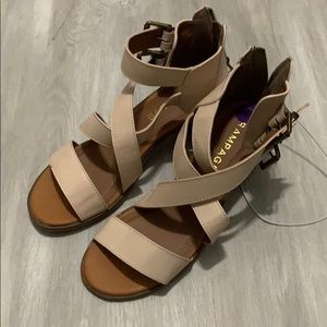 Womens block heel sandals.  NEW WITH TAGS